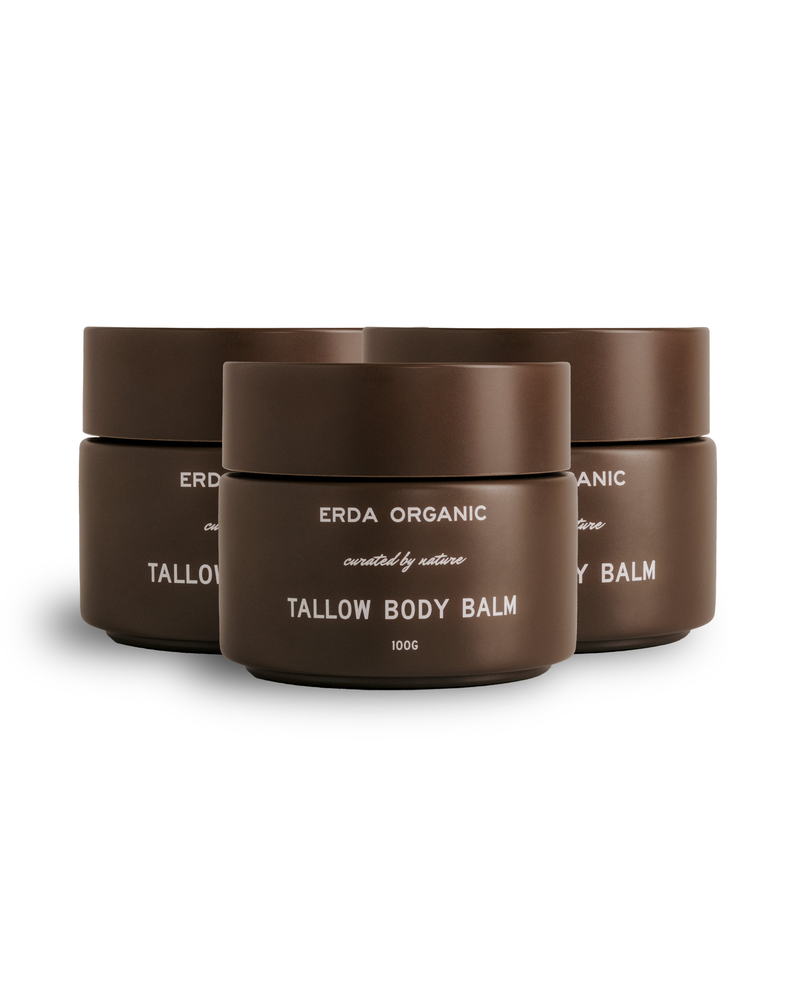 brown tallow body balm jar