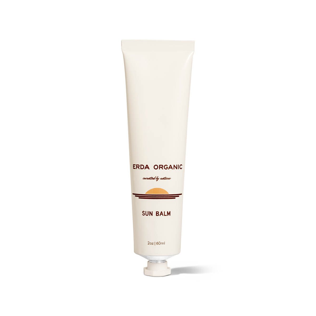 Erda Organic Sun Balm 2oz tube front - natural tallow-based sunscreen without chemicals
