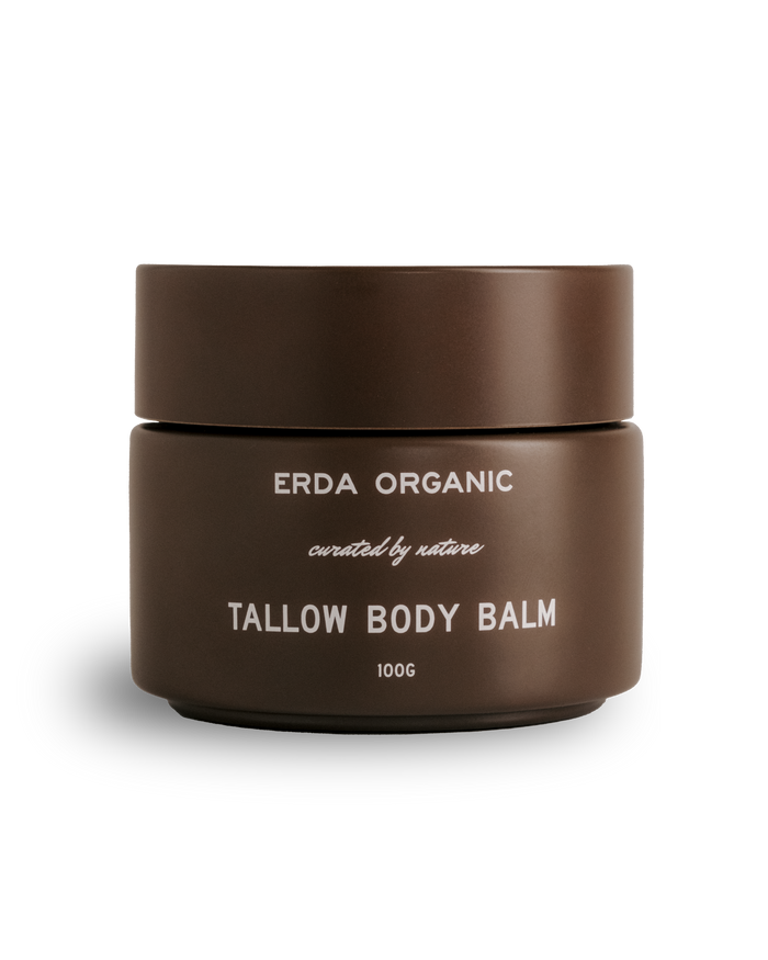 Erda Organic Tallow Body Balm 100g jar - grass-fed tallow moisturizer