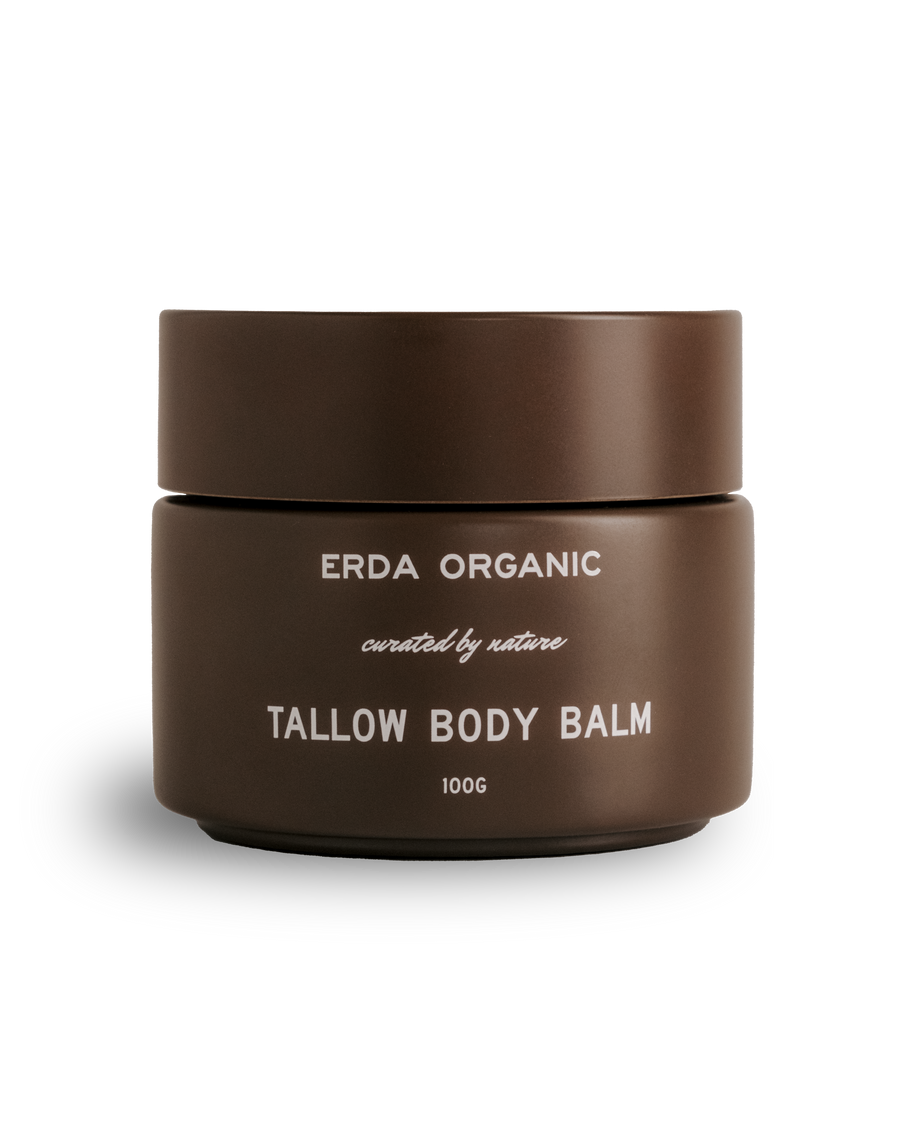 Erda Organic Tallow Body Balm 100g jar - grass-fed tallow moisturizer