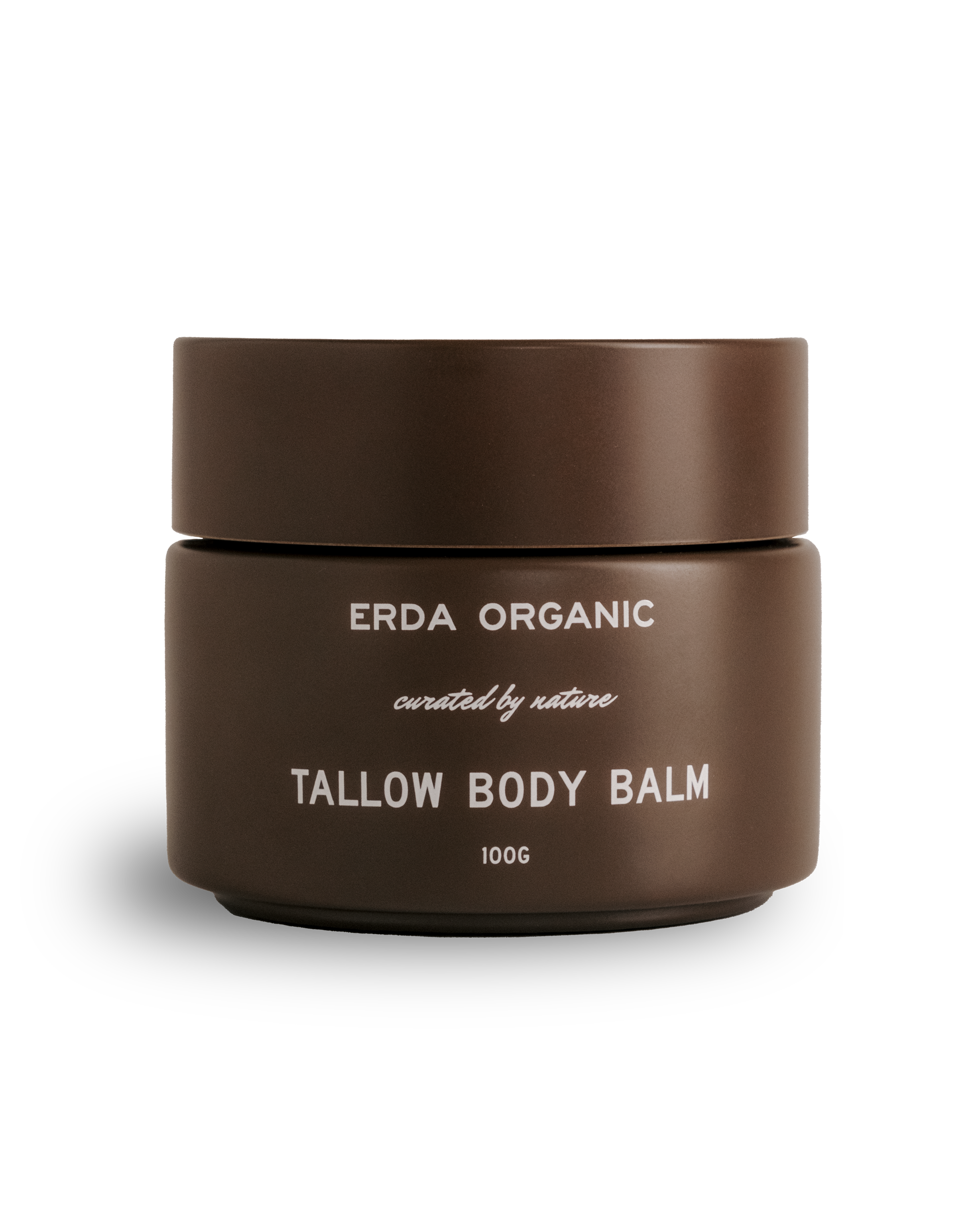brown tallow body balm jar